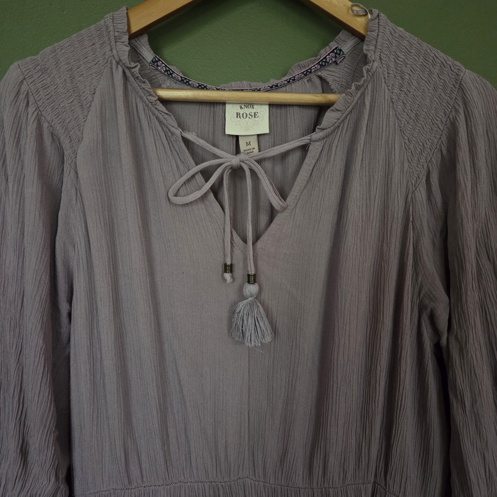 Knox Rose Lavender Long Sleeve Dress